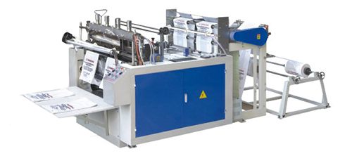 Computer Controlled T-Shirt Bag Making Machine with Hot Sealing & Hot Cutting (220pcs/min×2)
